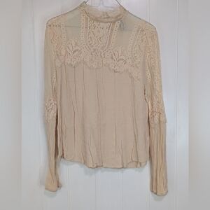 American Rag Lace Blouse in Cream